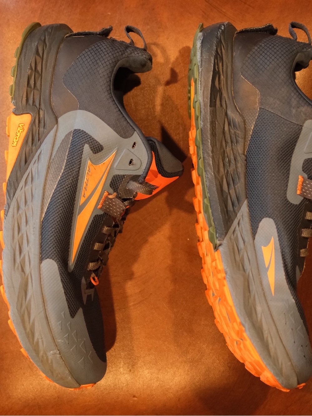 Altra Men's Blue & Orange Timps Running Shoes - Picture 3 of 8